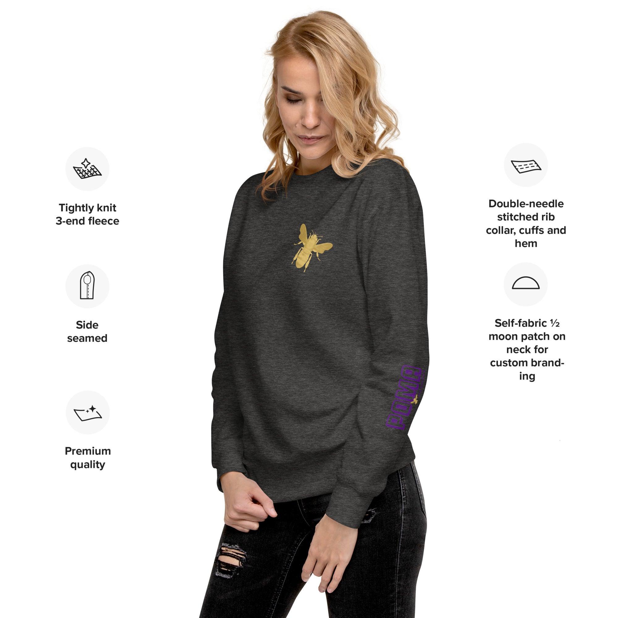 'Gold Edition Bee' Boyfriend Premium Sweatshirt - POMA Graphics