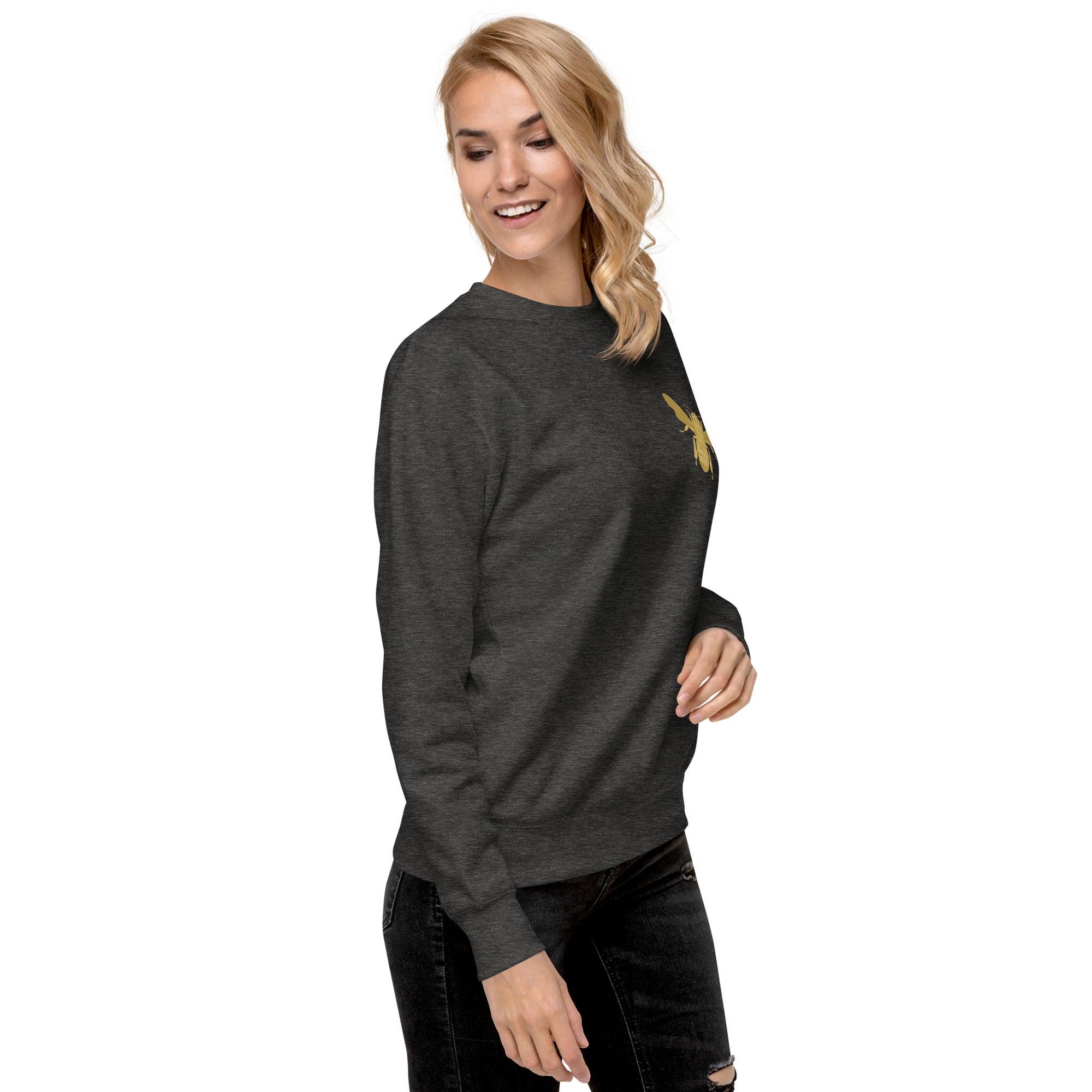 'Gold Edition Bee' Boyfriend Premium Sweatshirt - POMA Graphics