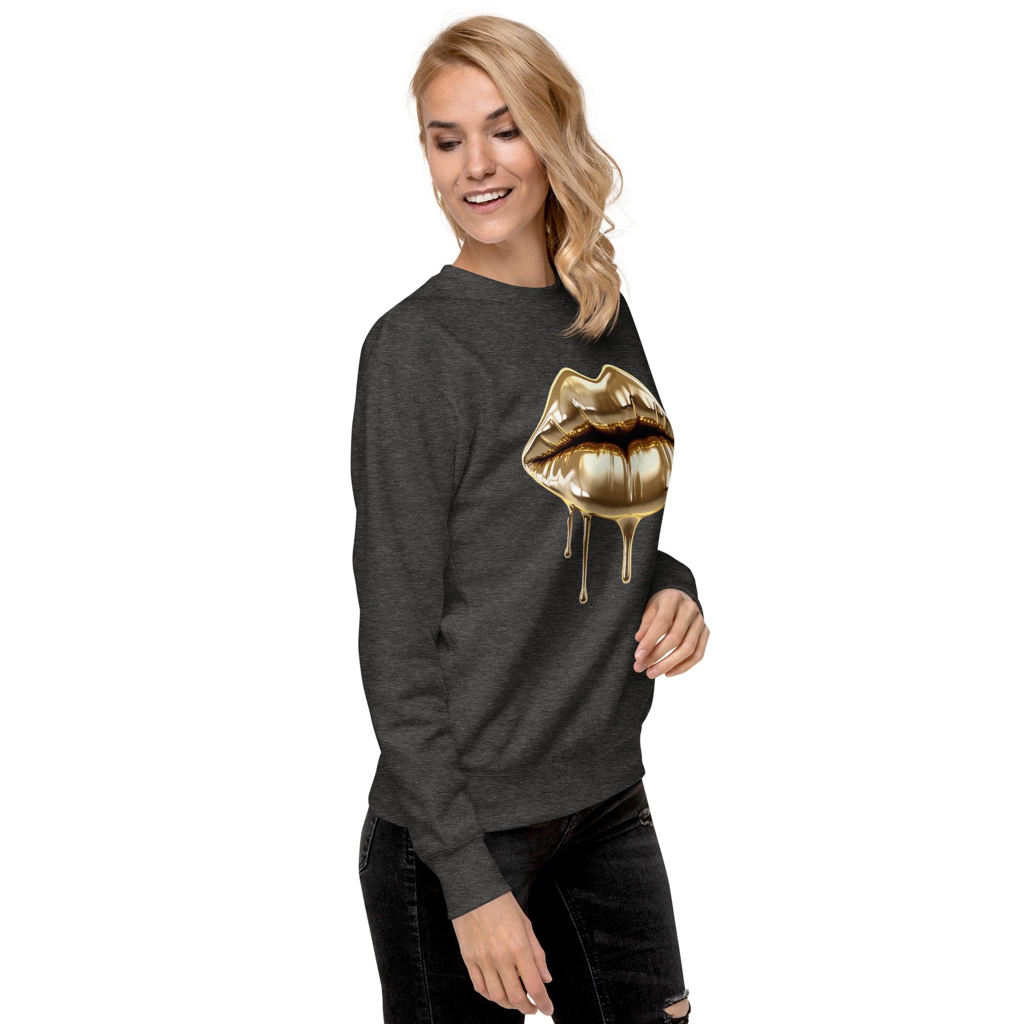 'Gold Edition Pure' Boyfriend Premium Sweatshirt - POMA Graphics