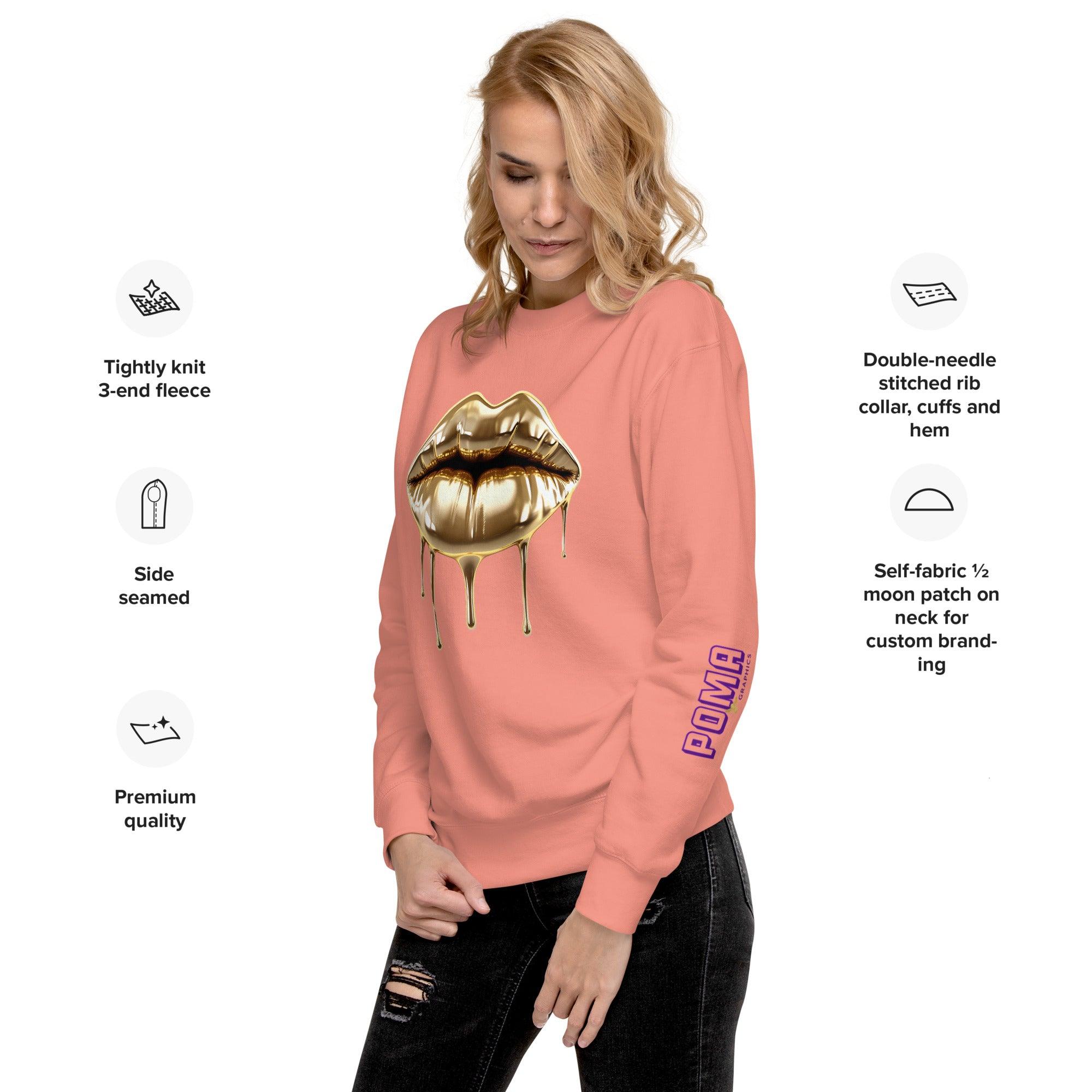 'Gold Edition Pure' Boyfriend Premium Sweatshirt - POMA Graphics