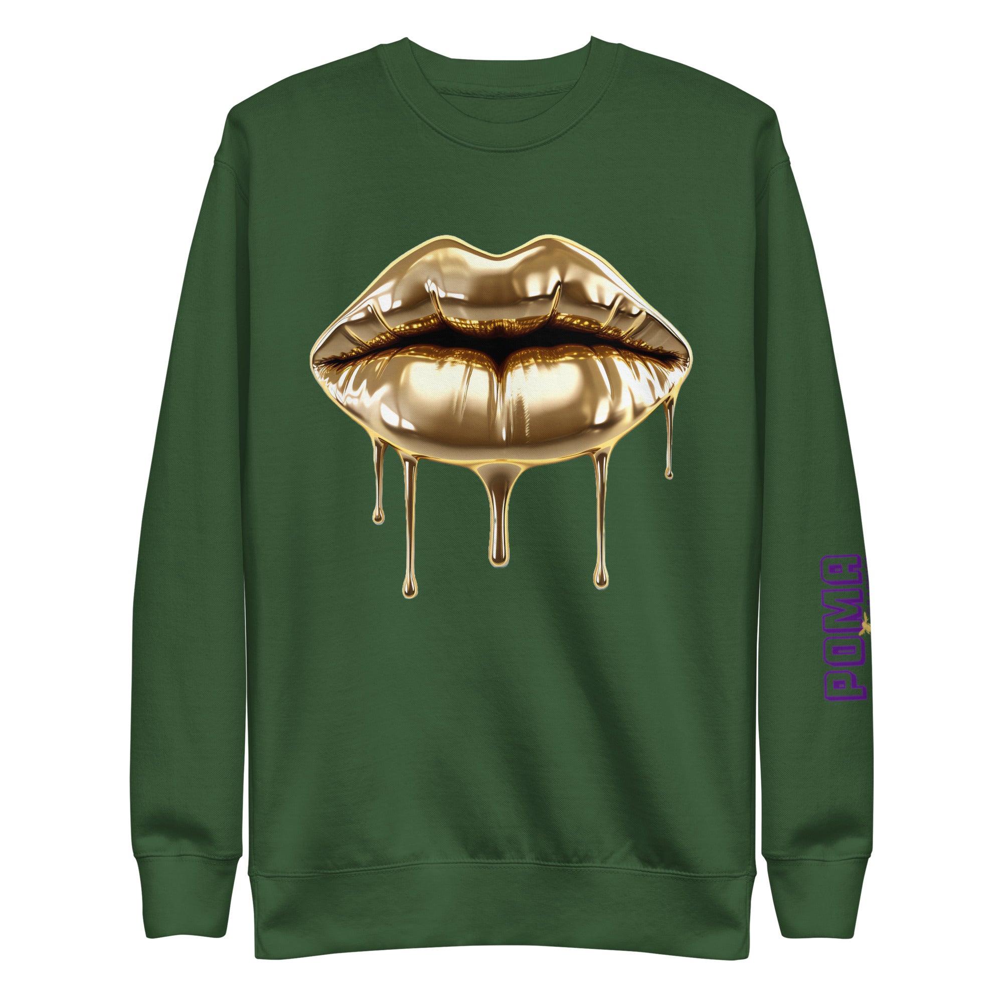 'Gold Edition Pure' Boyfriend Premium Sweatshirt - POMA Graphics