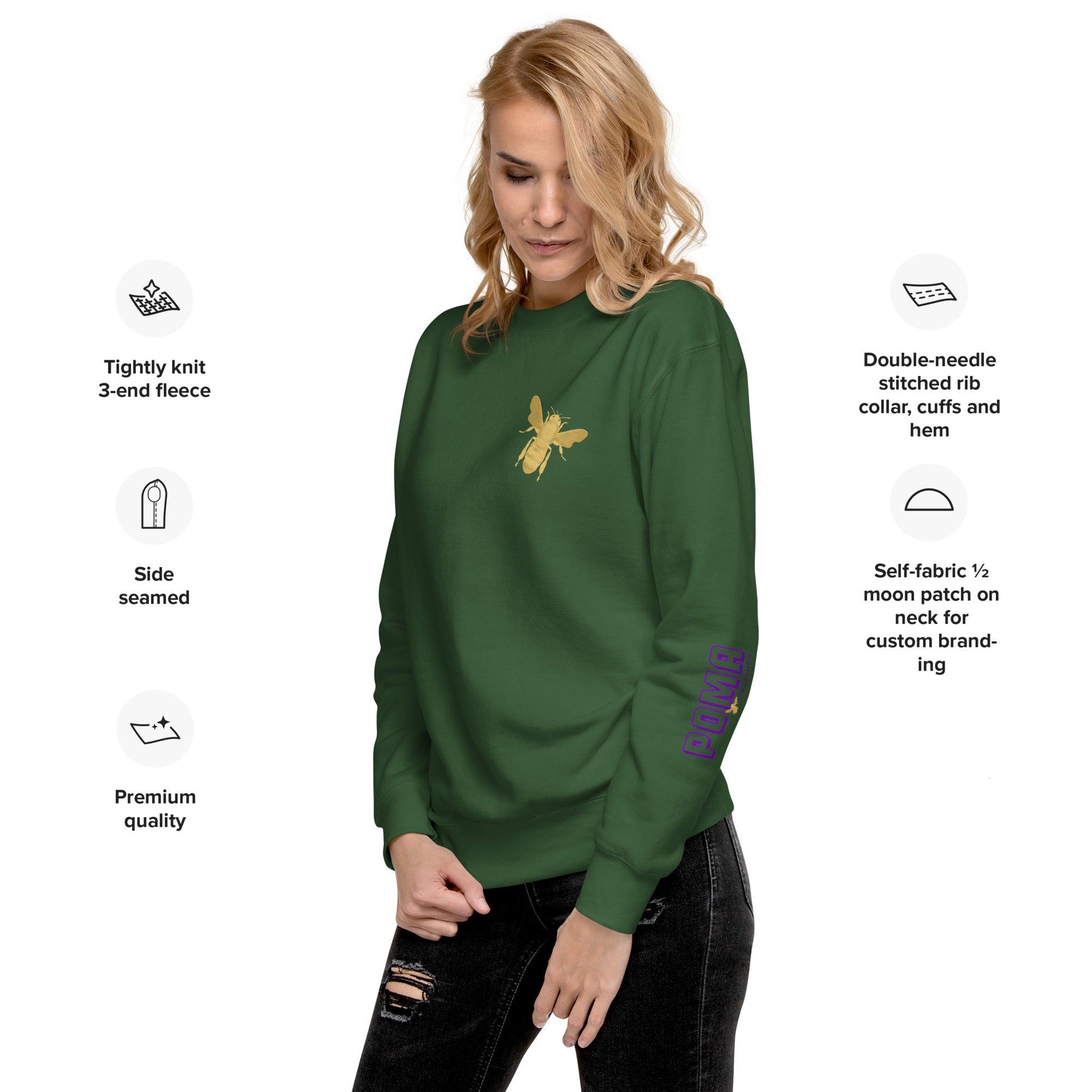 'Gold Edition Bee' Boyfriend Premium Sweatshirt - POMA Graphics