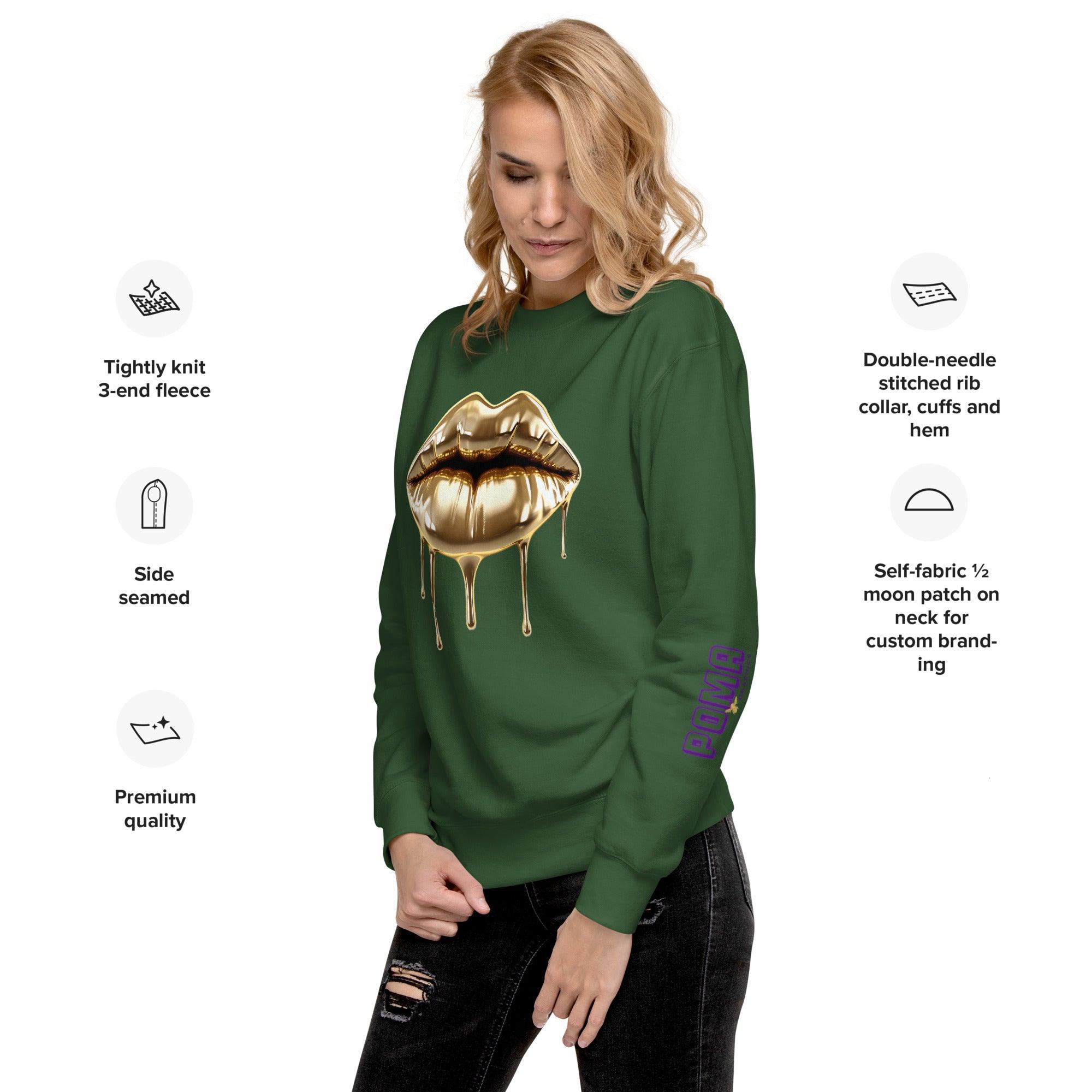 'Gold Edition Pure' Boyfriend Premium Sweatshirt - POMA Graphics