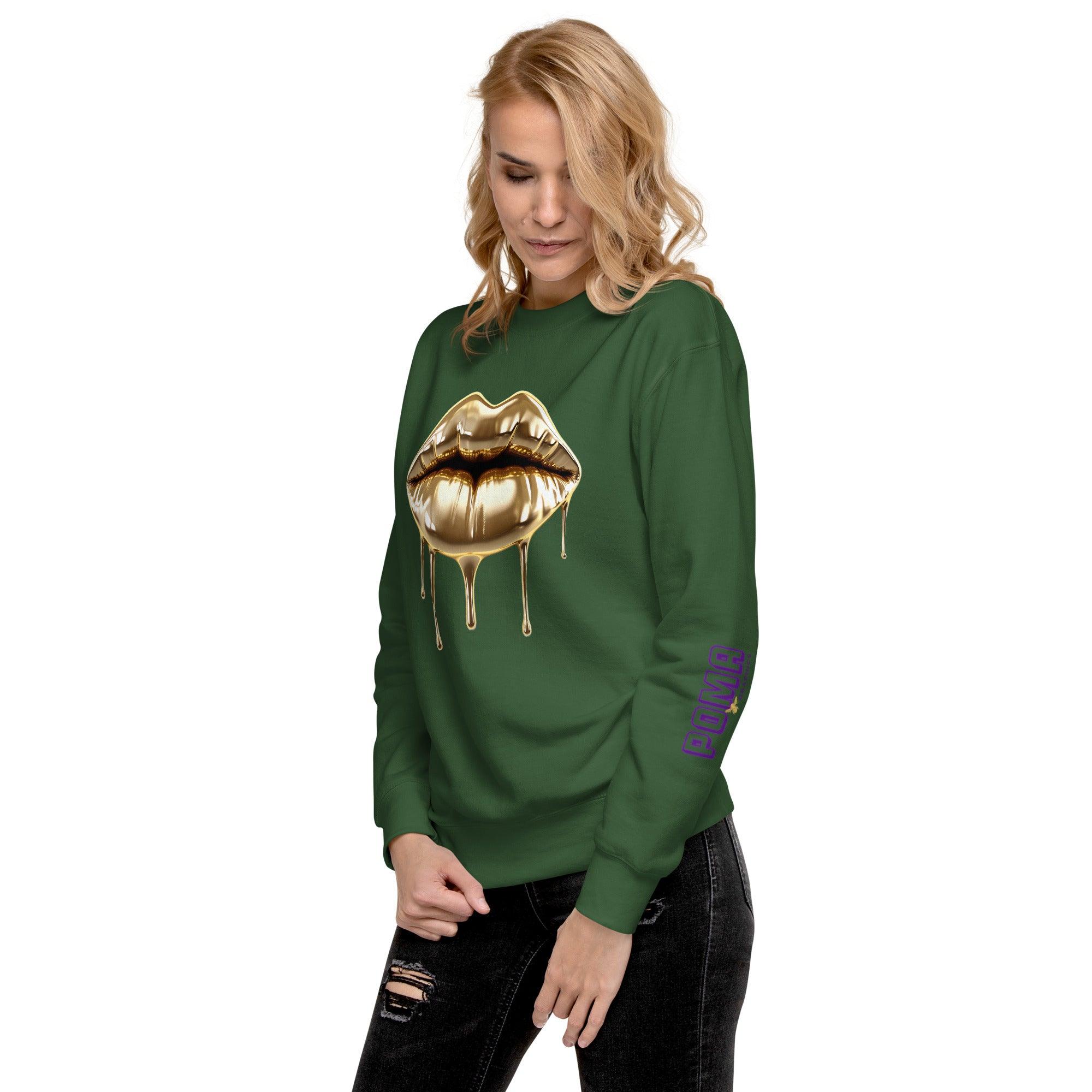 'Gold Edition Pure' Boyfriend Premium Sweatshirt - POMA Graphics