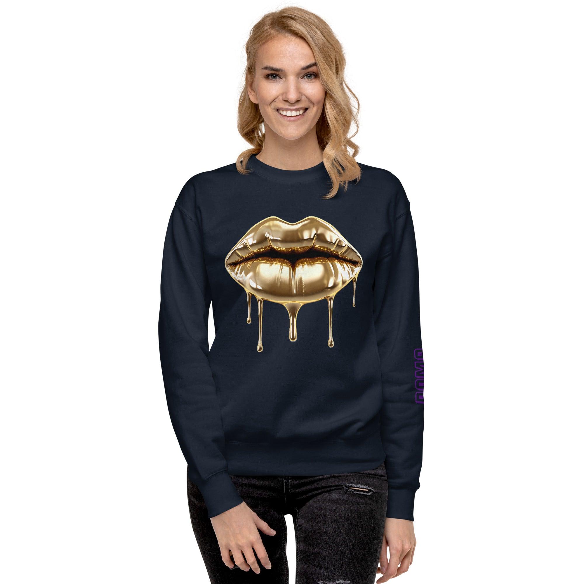 'Gold Edition Pure' Boyfriend Premium Sweatshirt - POMA Graphics