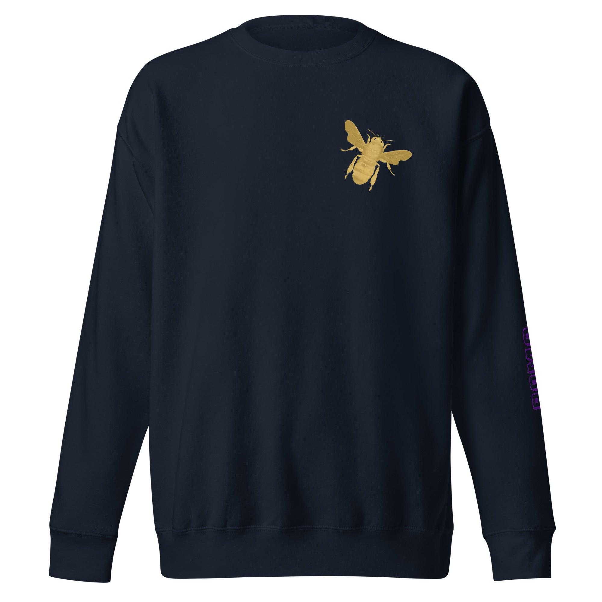 'Gold Edition Bee' Boyfriend Premium Sweatshirt - POMA Graphics