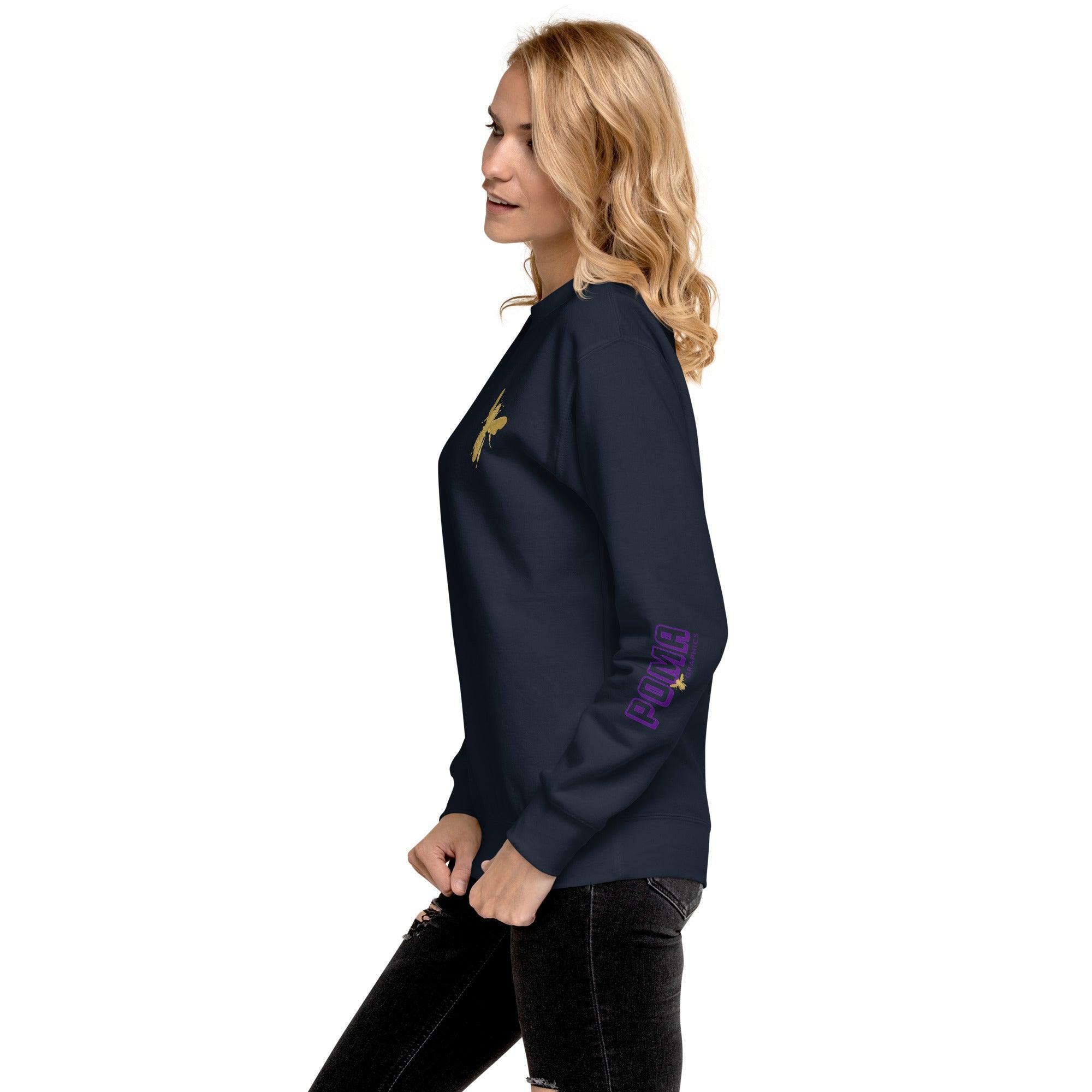 'Gold Edition Bee' Boyfriend Premium Sweatshirt - POMA Graphics