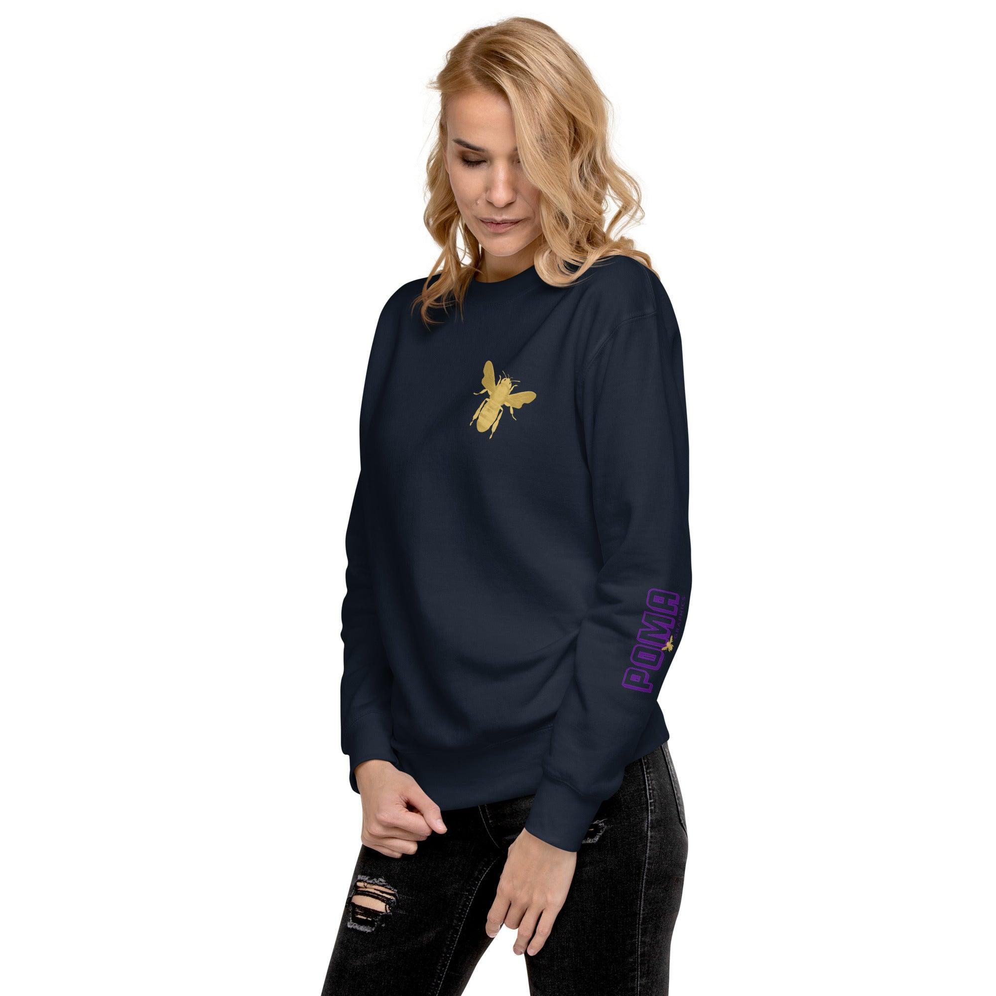 'Gold Edition Bee' Boyfriend Premium Sweatshirt - POMA Graphics