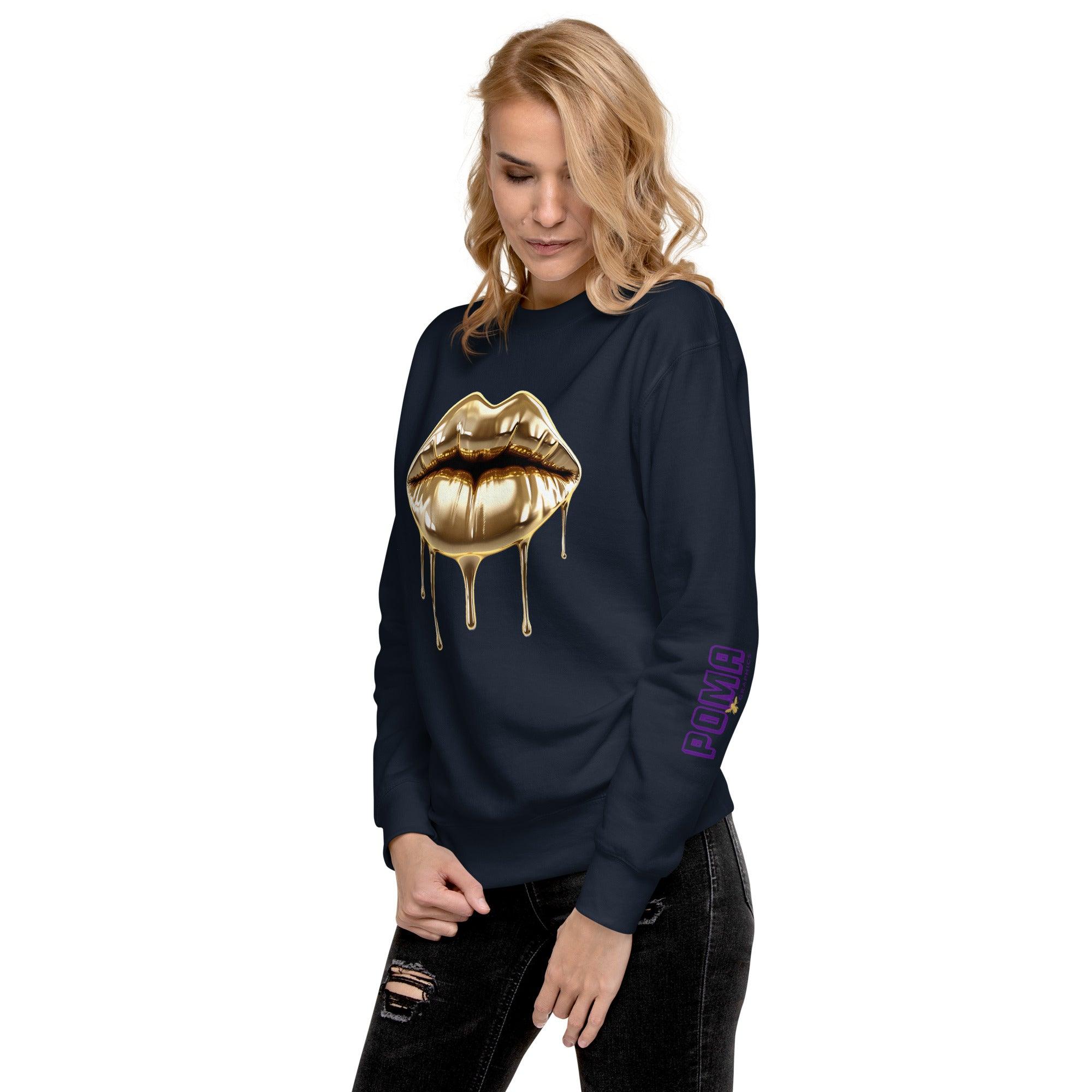 'Gold Edition Pure' Boyfriend Premium Sweatshirt - POMA Graphics