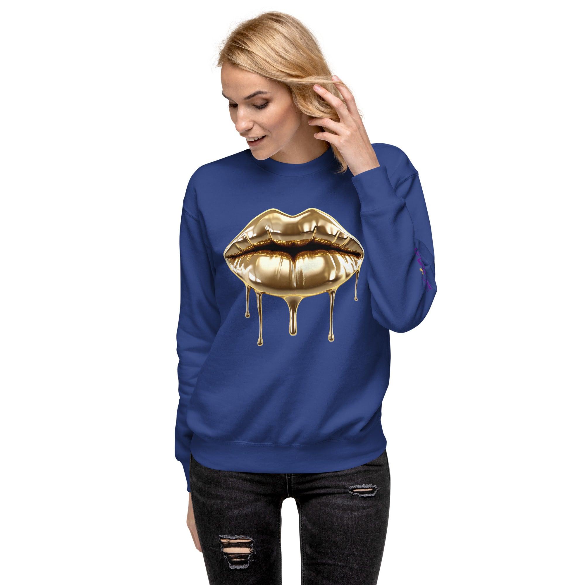 'Gold Edition Pure' Boyfriend Premium Sweatshirt - POMA Graphics