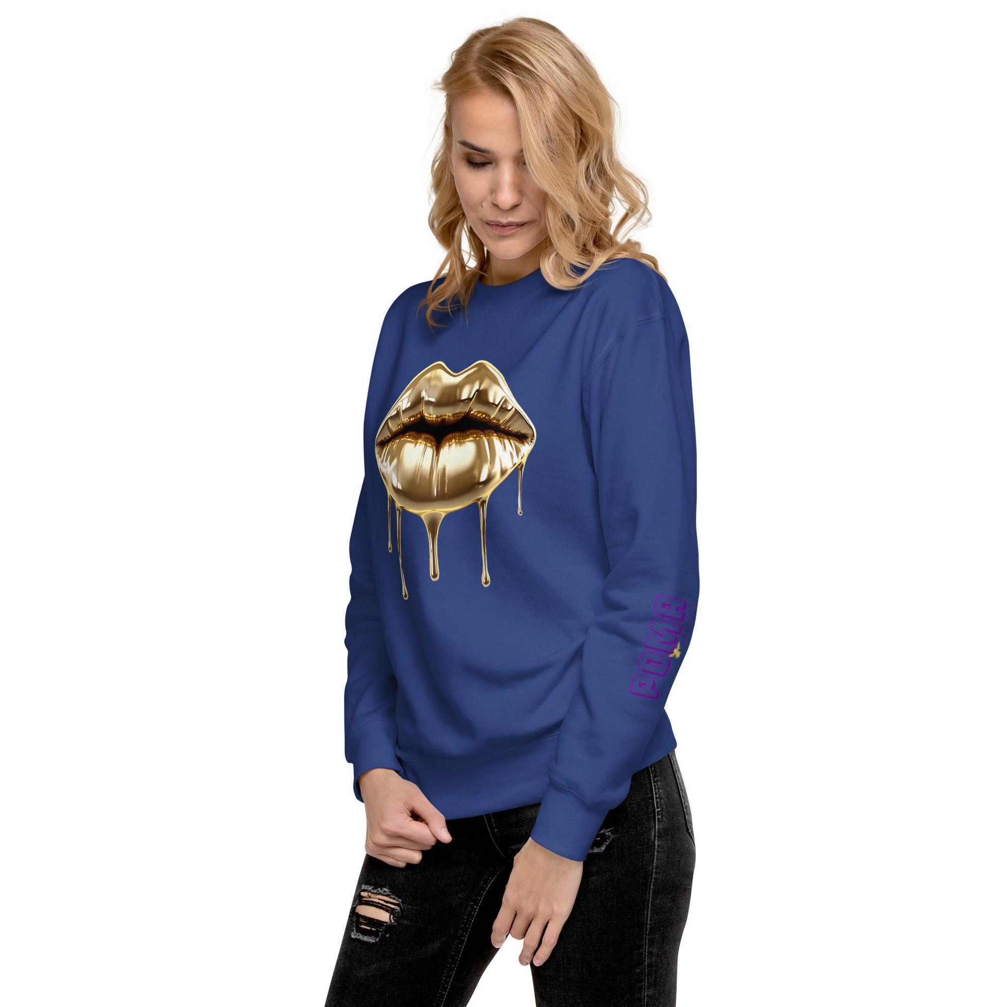 'Gold Edition Pure' Boyfriend Premium Sweatshirt - POMA Graphics