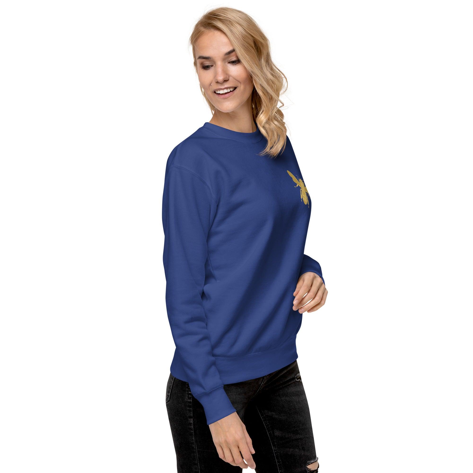 'Gold Edition Bee' Boyfriend Premium Sweatshirt - POMA Graphics