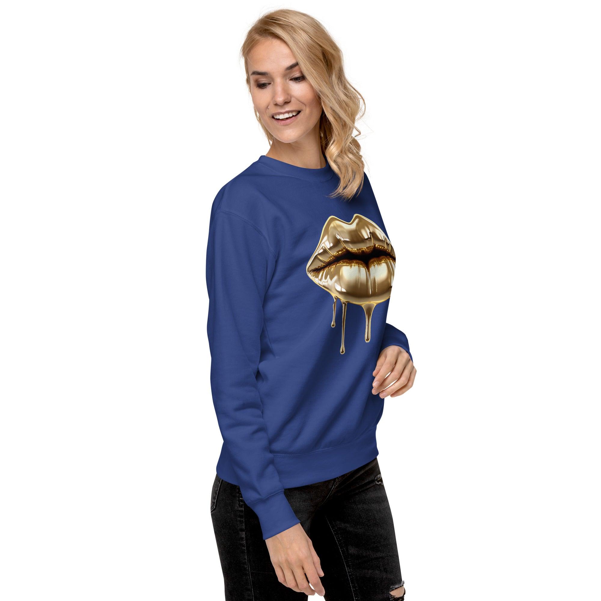 'Gold Edition Pure' Boyfriend Premium Sweatshirt - POMA Graphics