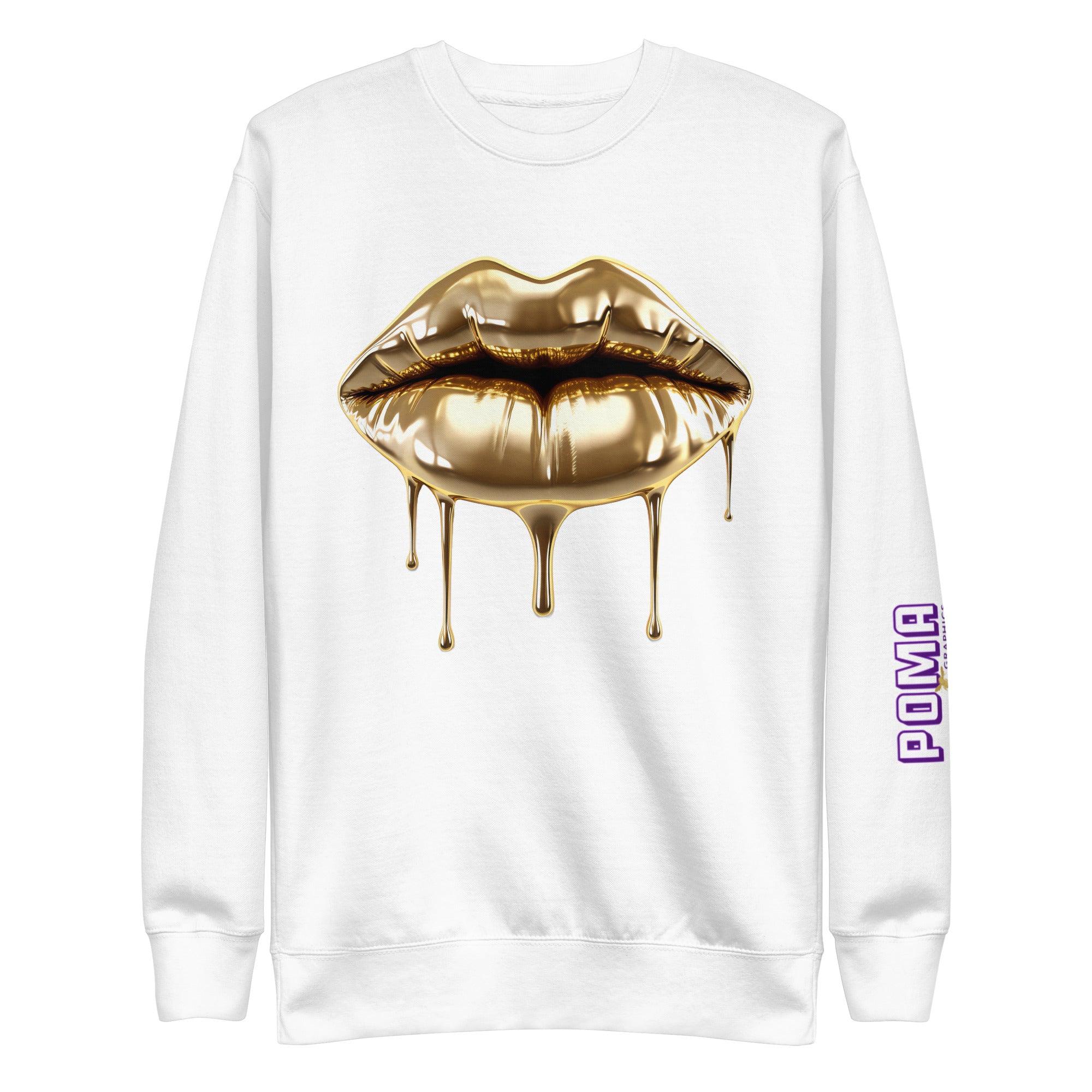 'Gold Edition Pure' Boyfriend Premium Sweatshirt - POMA Graphics