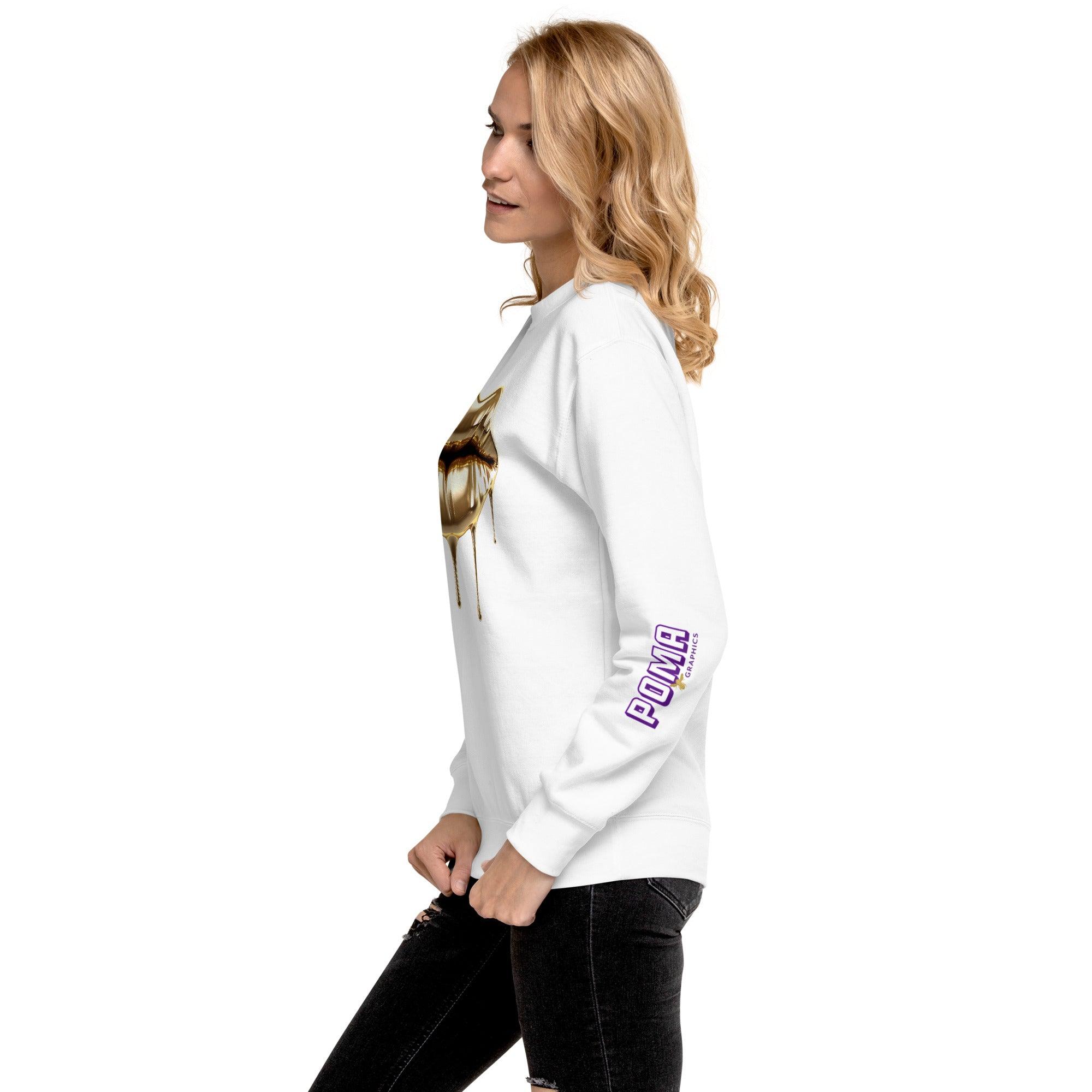 'Gold Edition Pure' Boyfriend Premium Sweatshirt - POMA Graphics