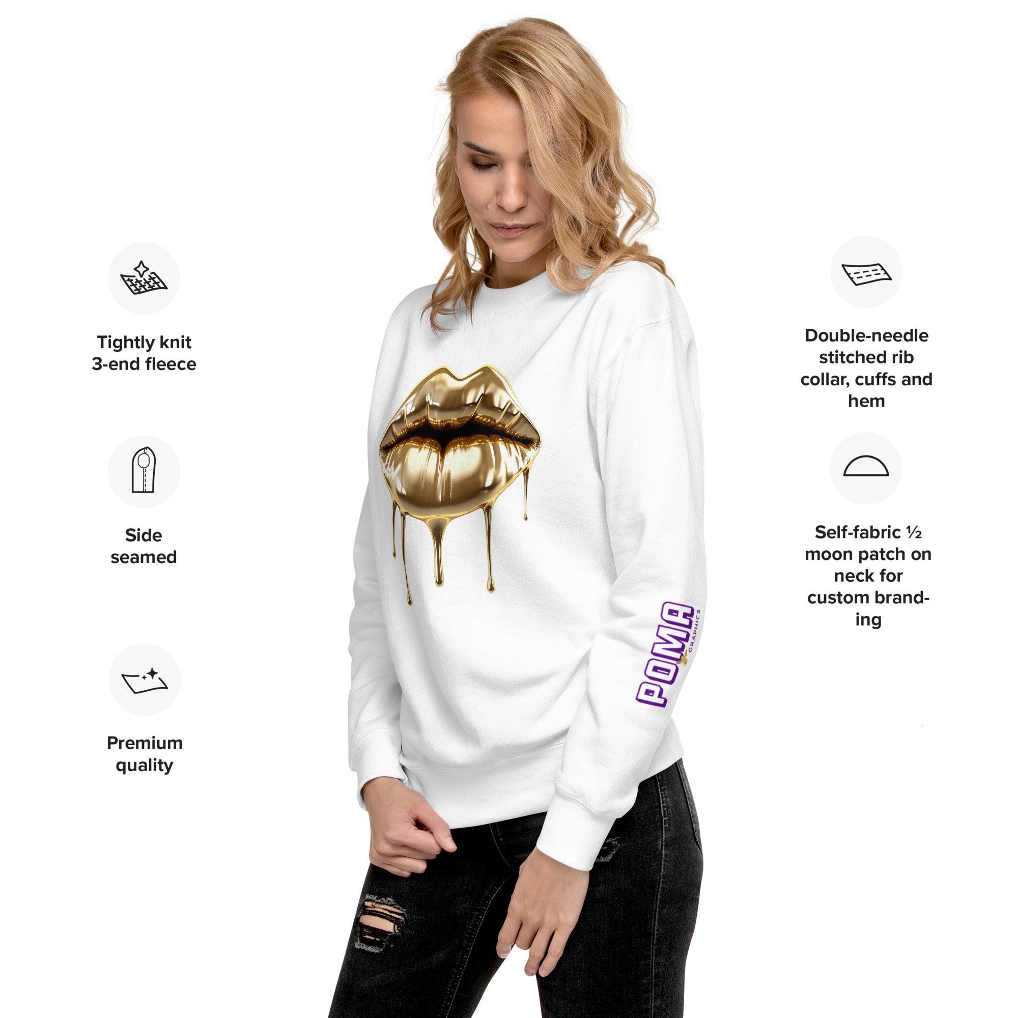 'Gold Edition Pure' Boyfriend Premium Sweatshirt - POMA Graphics