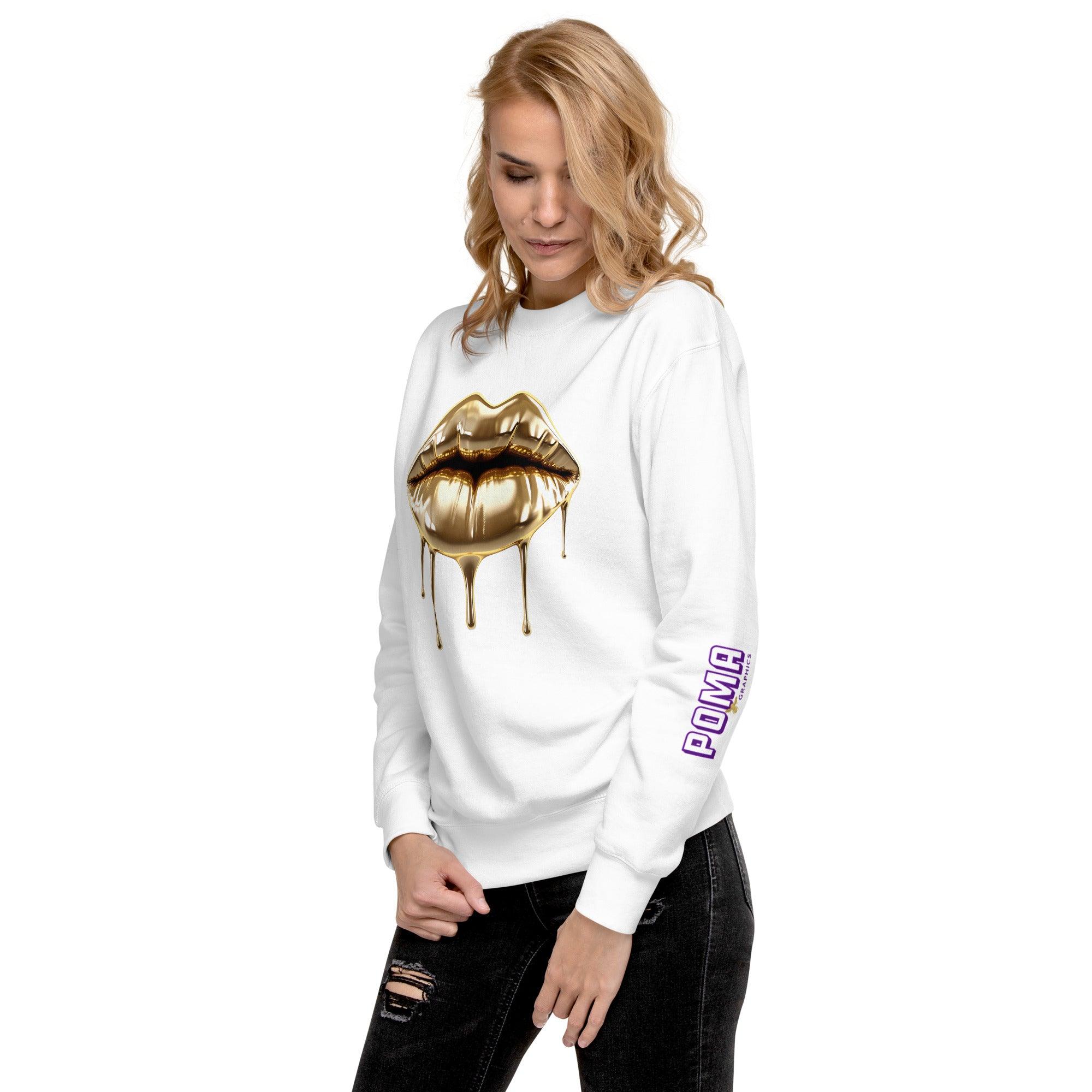 'Gold Edition Pure' Boyfriend Premium Sweatshirt - POMA Graphics