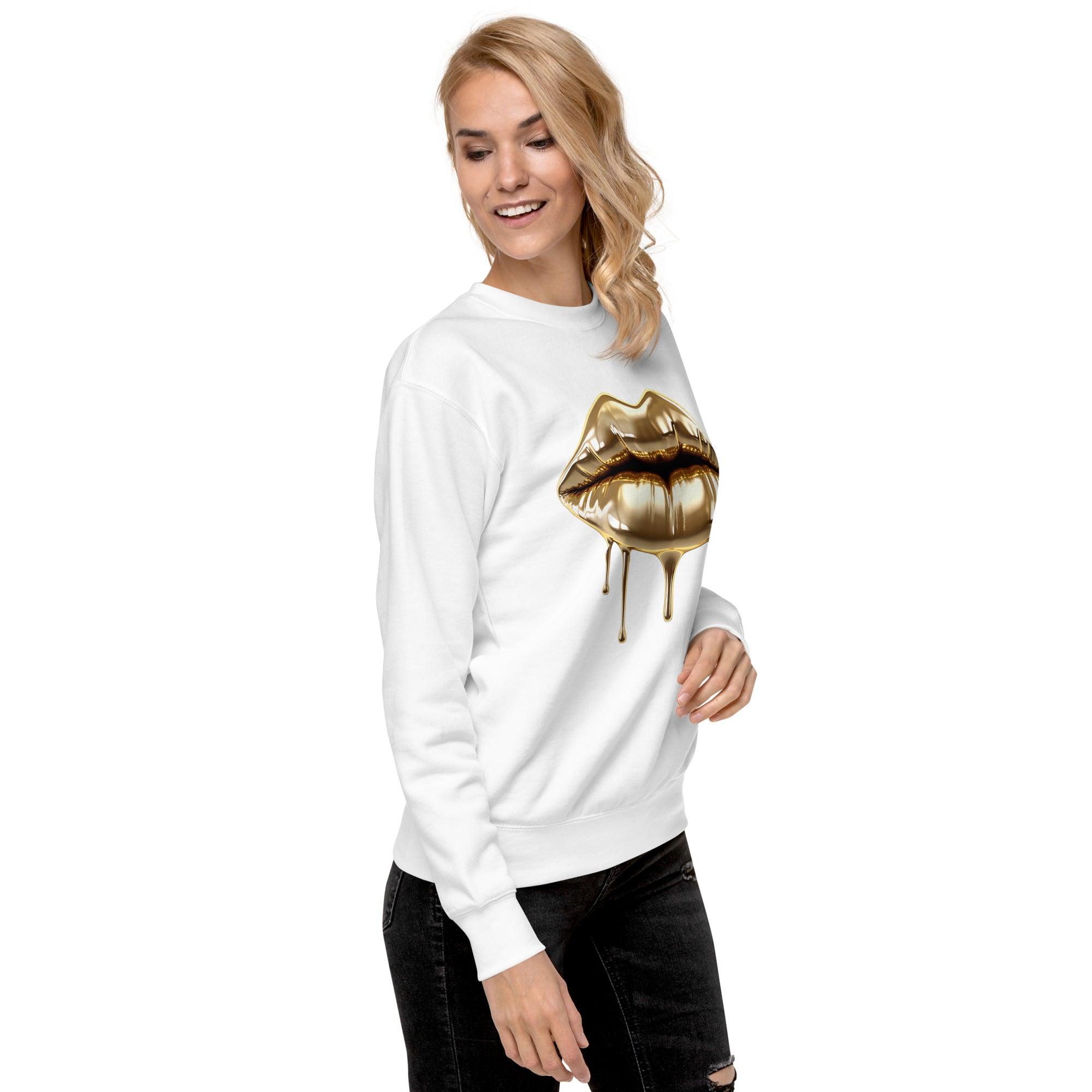 'Gold Edition Pure' Boyfriend Premium Sweatshirt - POMA Graphics