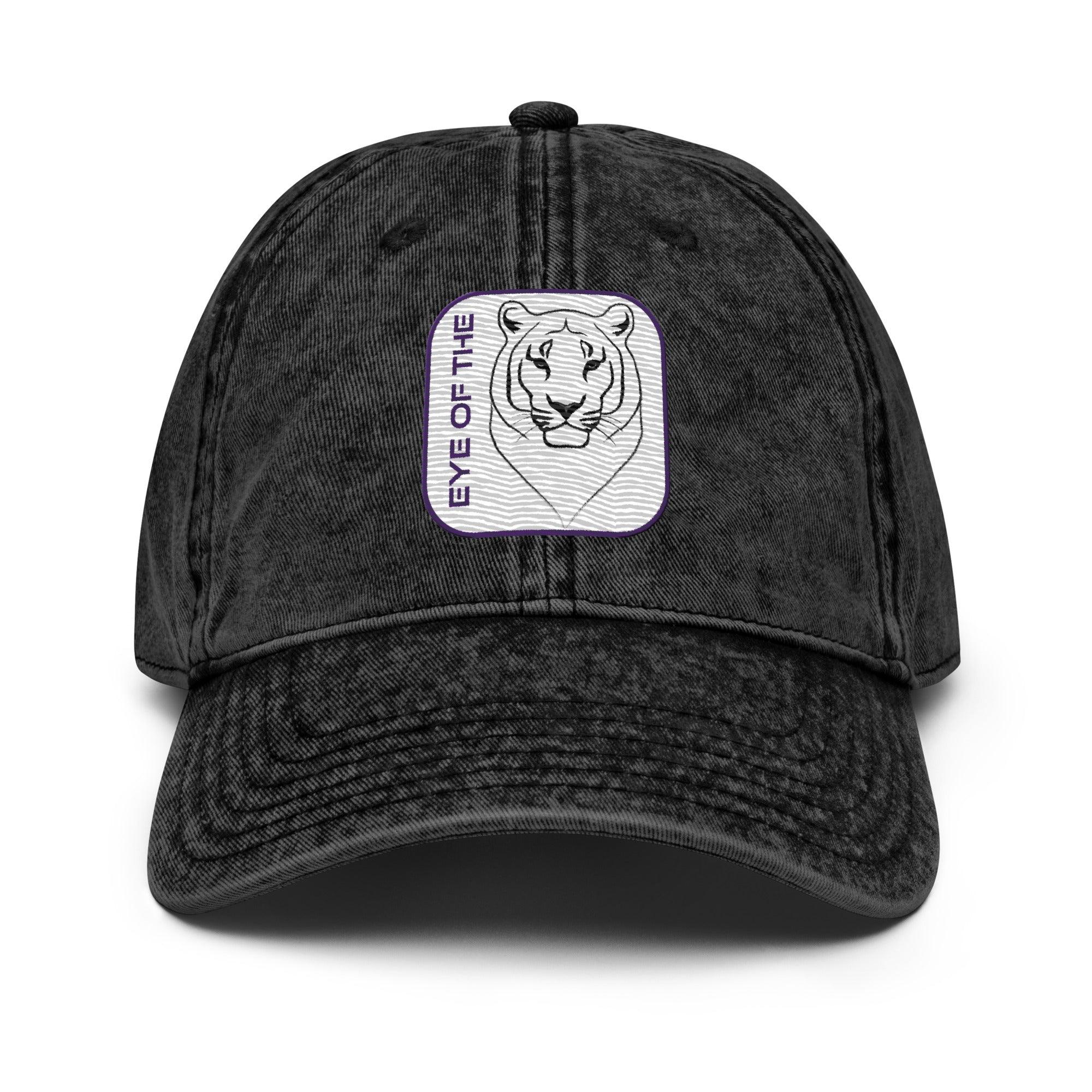 'Eye Of The Tiger' Vintage Cotton Twill Cap - POMA Graphics