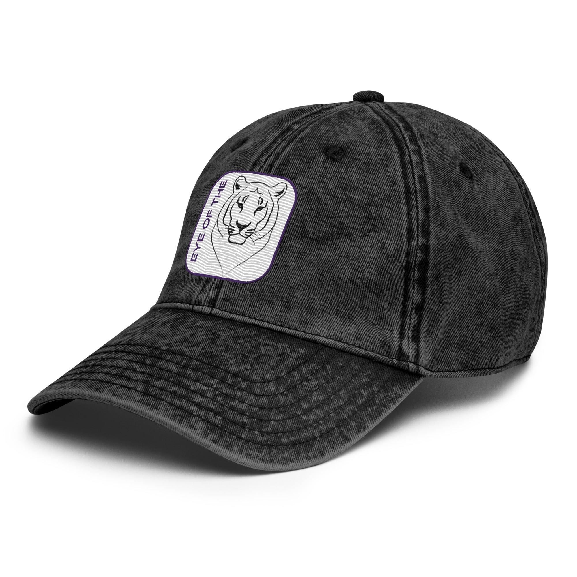 'Eye Of The Tiger' Vintage Cotton Twill Cap - POMA Graphics