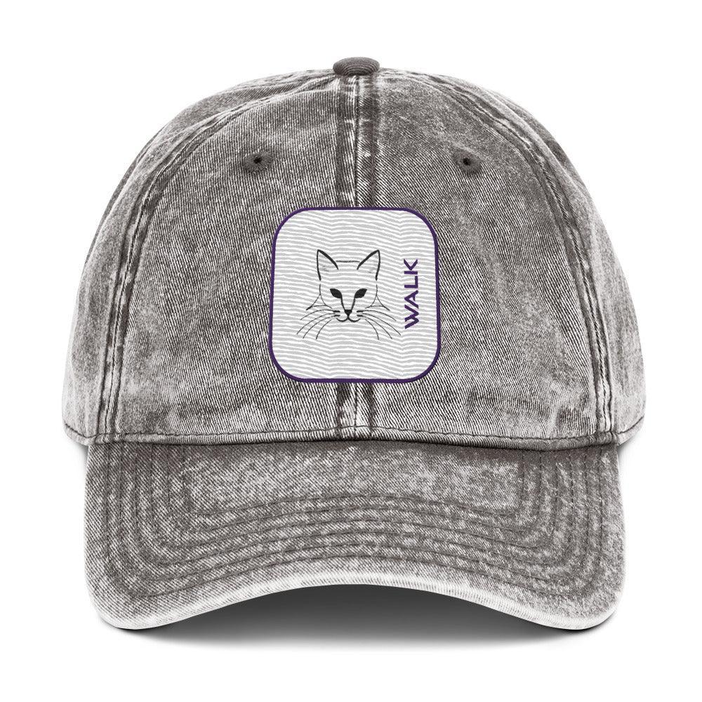 'Cat Walk' Vintage Cotton Twill Cap - POMA Graphics