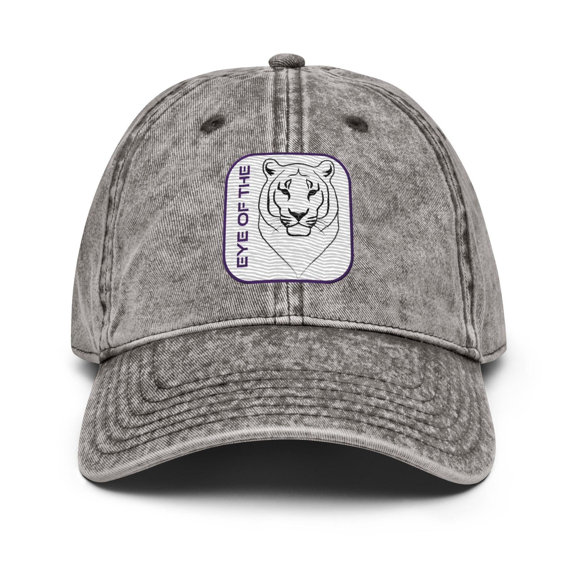 'Eye Of The Tiger' Vintage Cotton Twill Cap - POMA Graphics