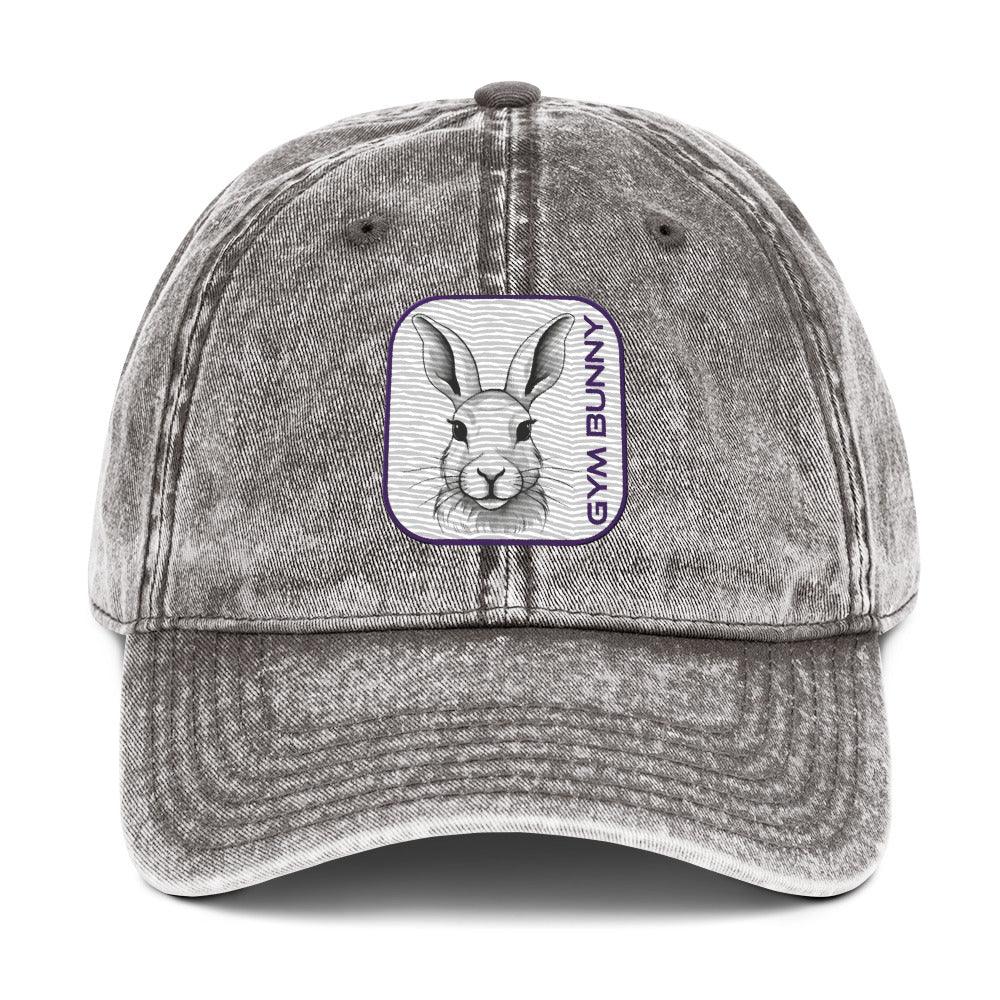 'Gym Bunny' Vintage Cotton Twill Cap - POMA Graphics