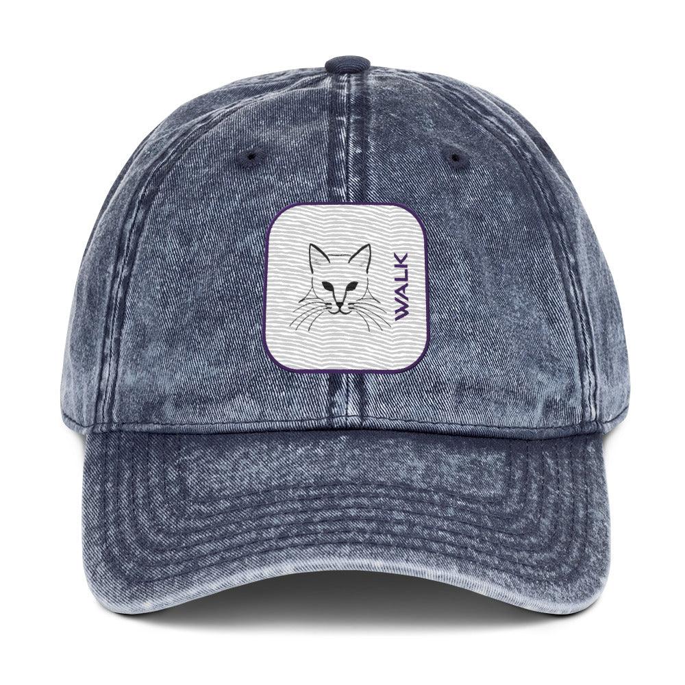 'Cat Walk' Vintage Cotton Twill Cap - POMA Graphics