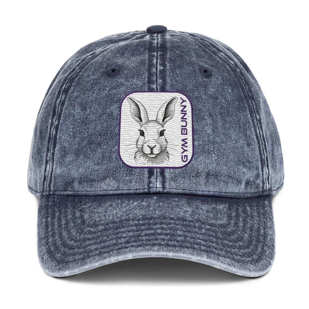 'Gym Bunny' Vintage Cotton Twill Cap - POMA Graphics