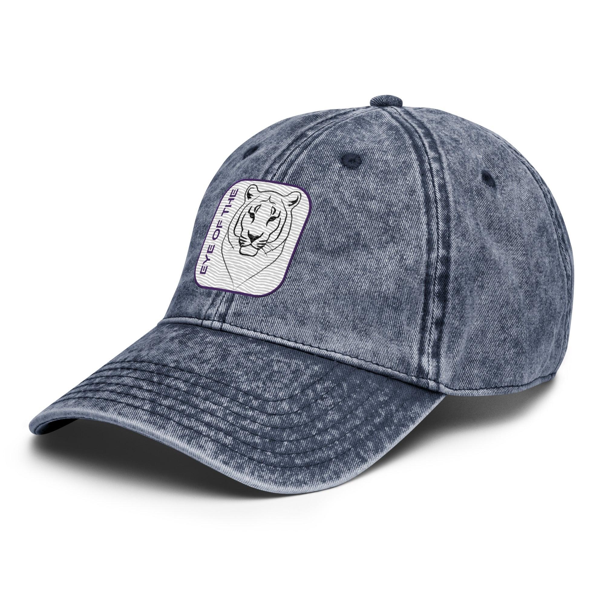 'Eye Of The Tiger' Vintage Cotton Twill Cap - POMA Graphics