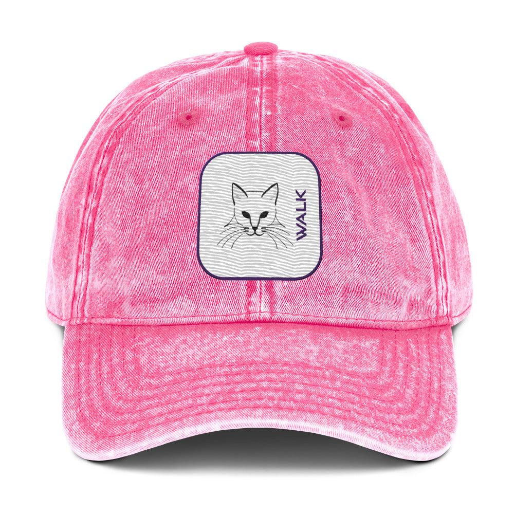 'Cat Walk' Vintage Cotton Twill Cap - POMA Graphics