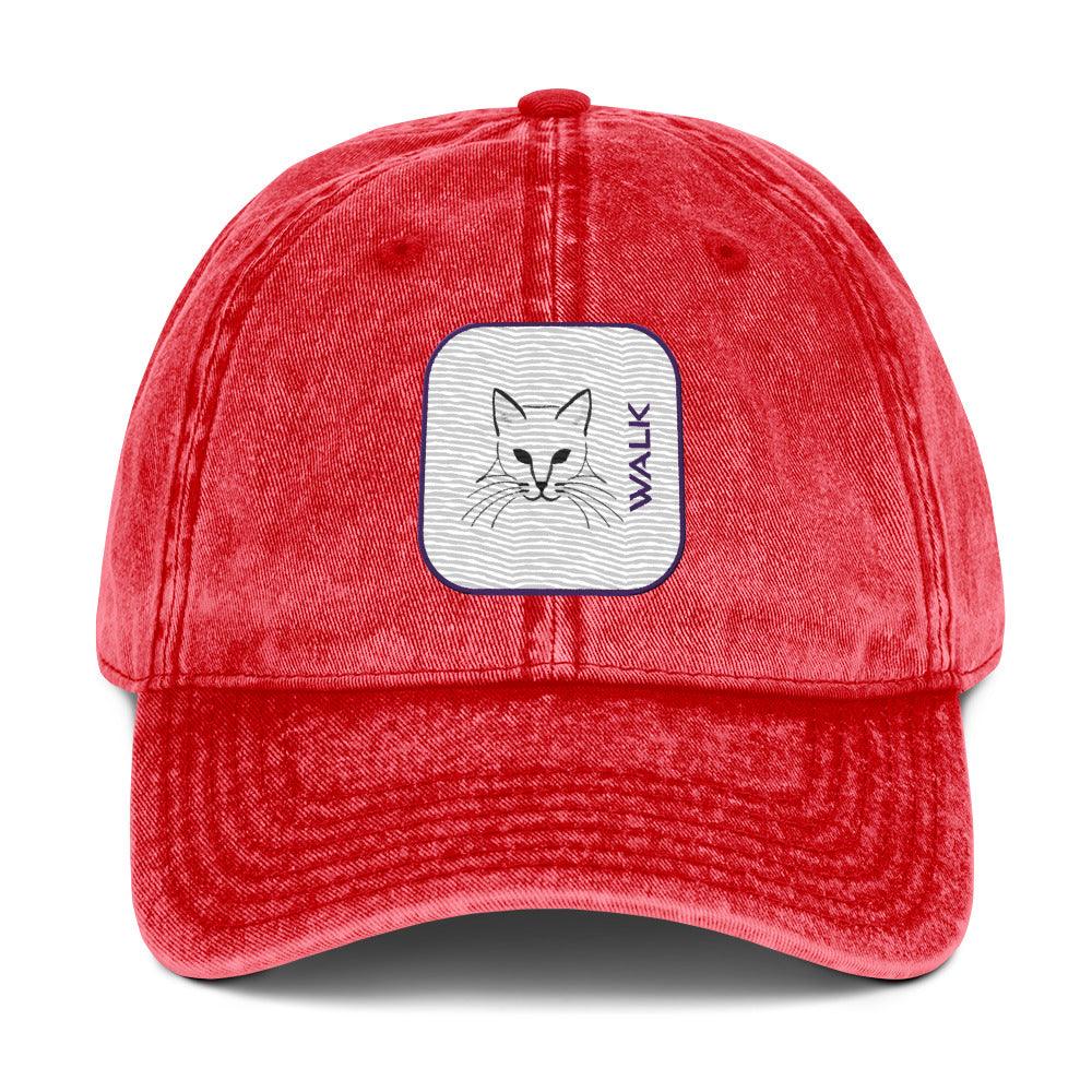 'Cat Walk' Vintage Cotton Twill Cap - POMA Graphics