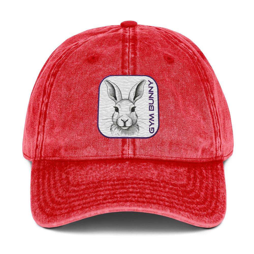 'Gym Bunny' Vintage Cotton Twill Cap - POMA Graphics