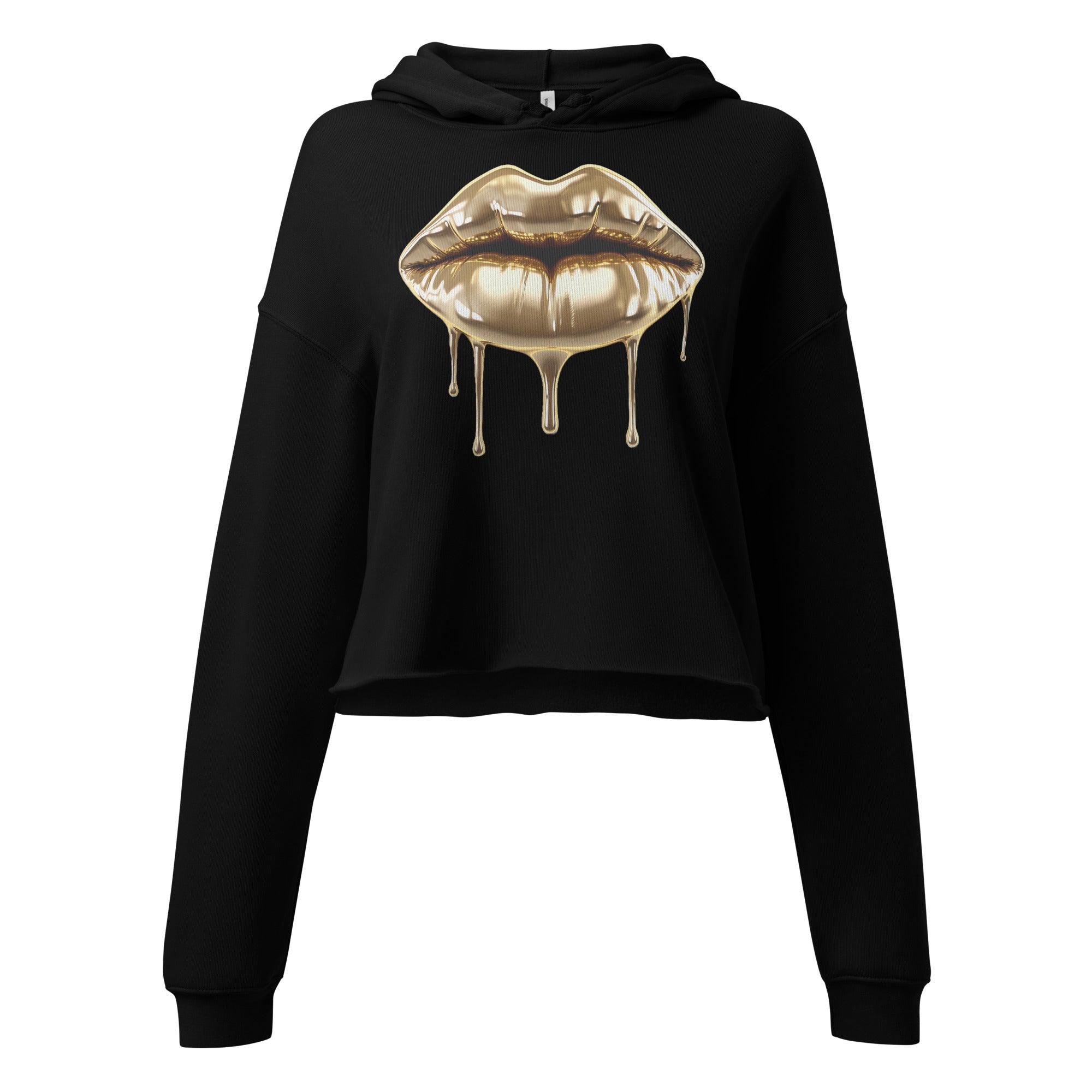 'Gold Edition Pure' Cropped Hoodie