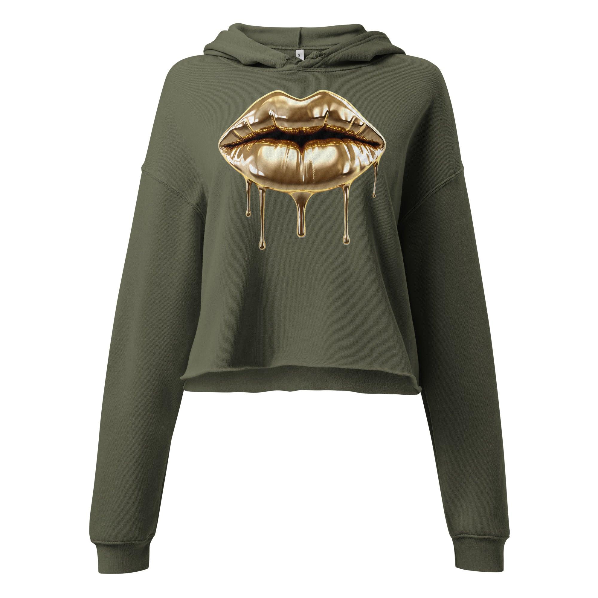 'Gold Edition Pure' Cropped Hoodie