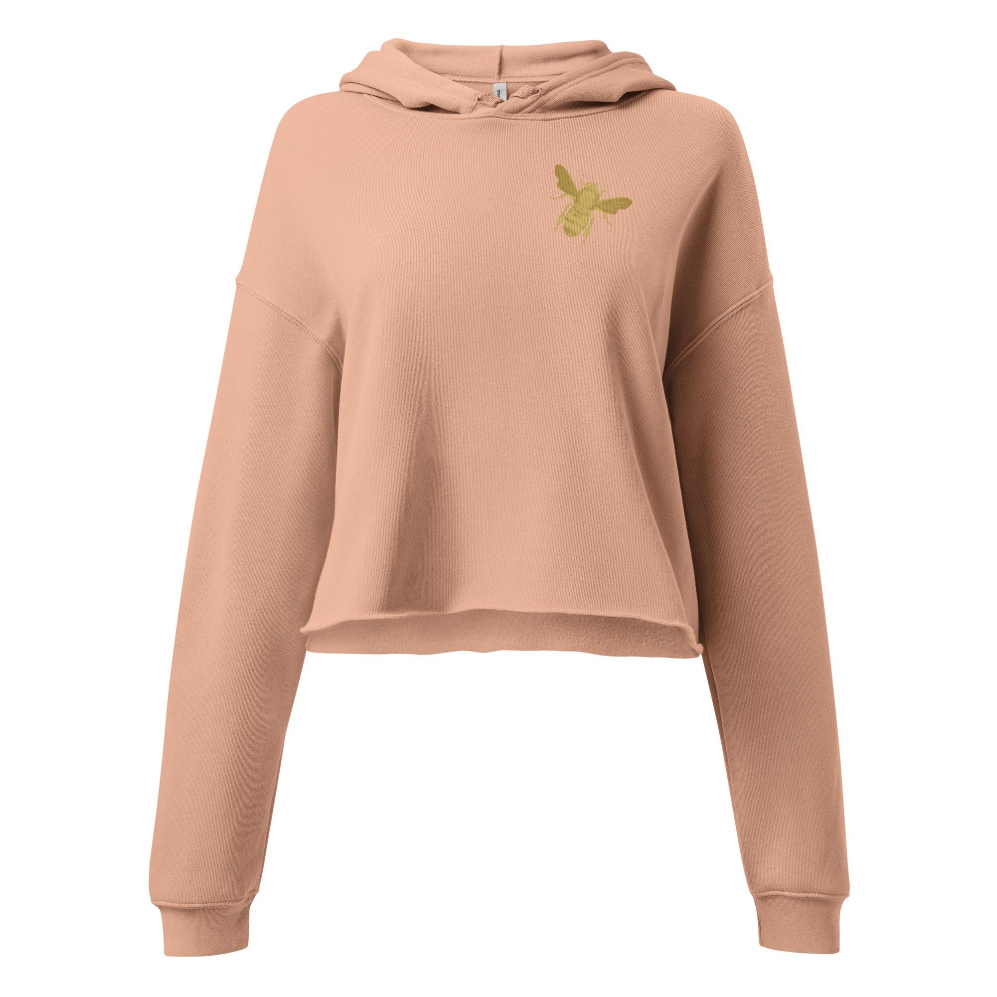 'Gold Edition Bee' Cropped Hoodie