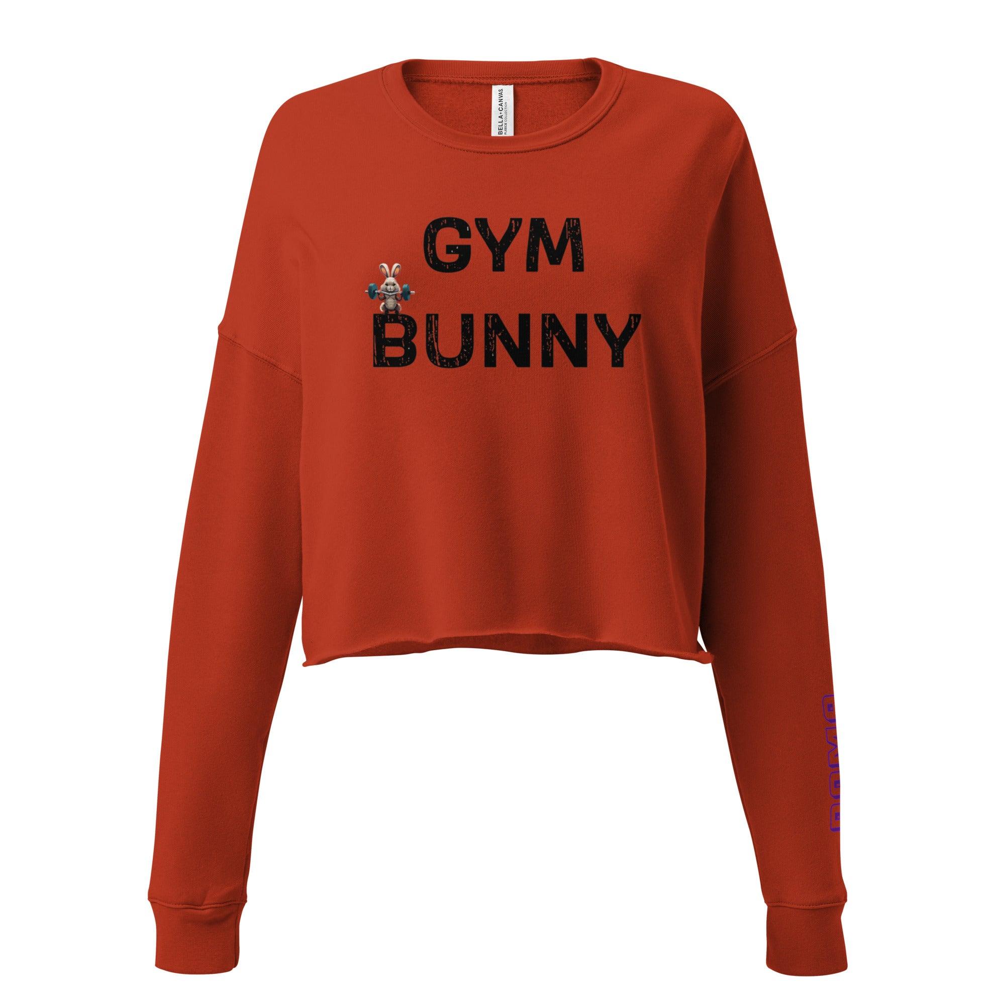 'Gym Bunny' Cropped Sweatshirt - POMA Graphics