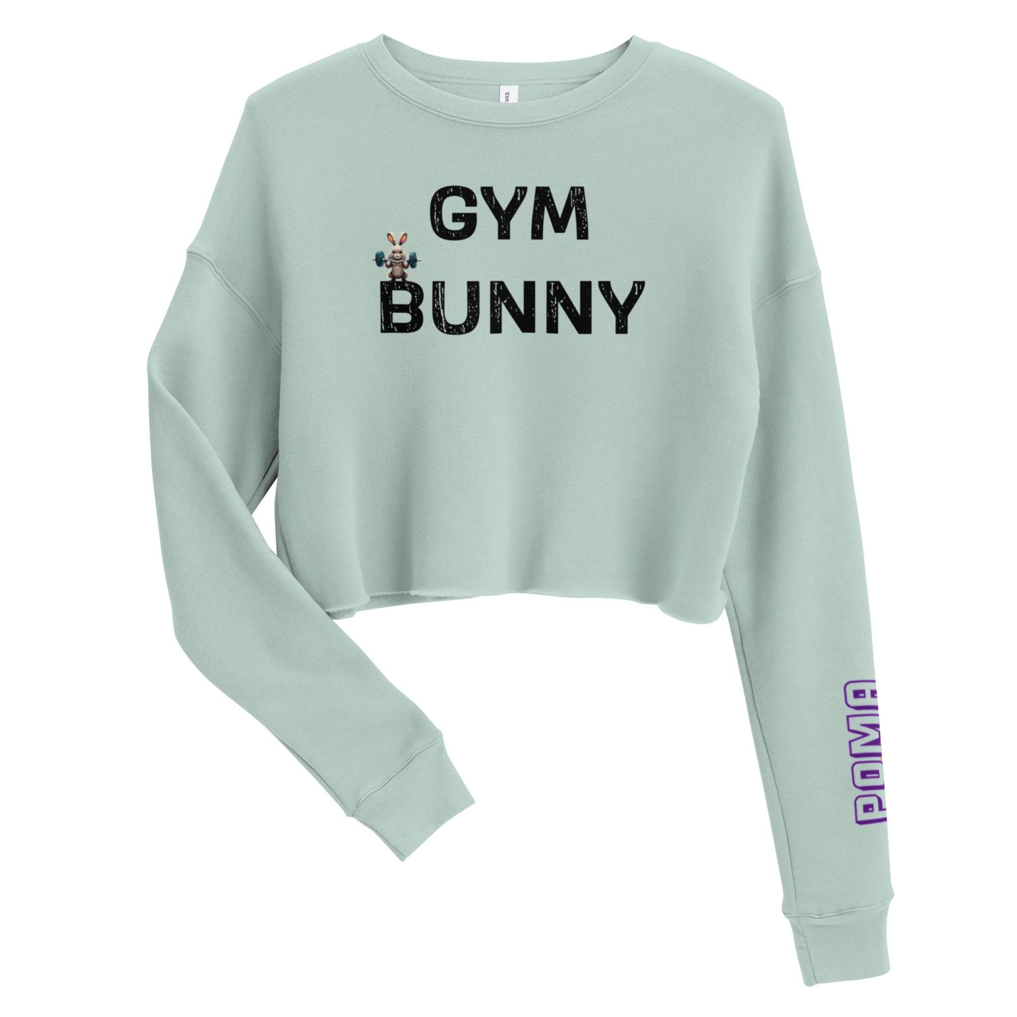 'Gym Bunny' Cropped Sweatshirt - POMA Graphics