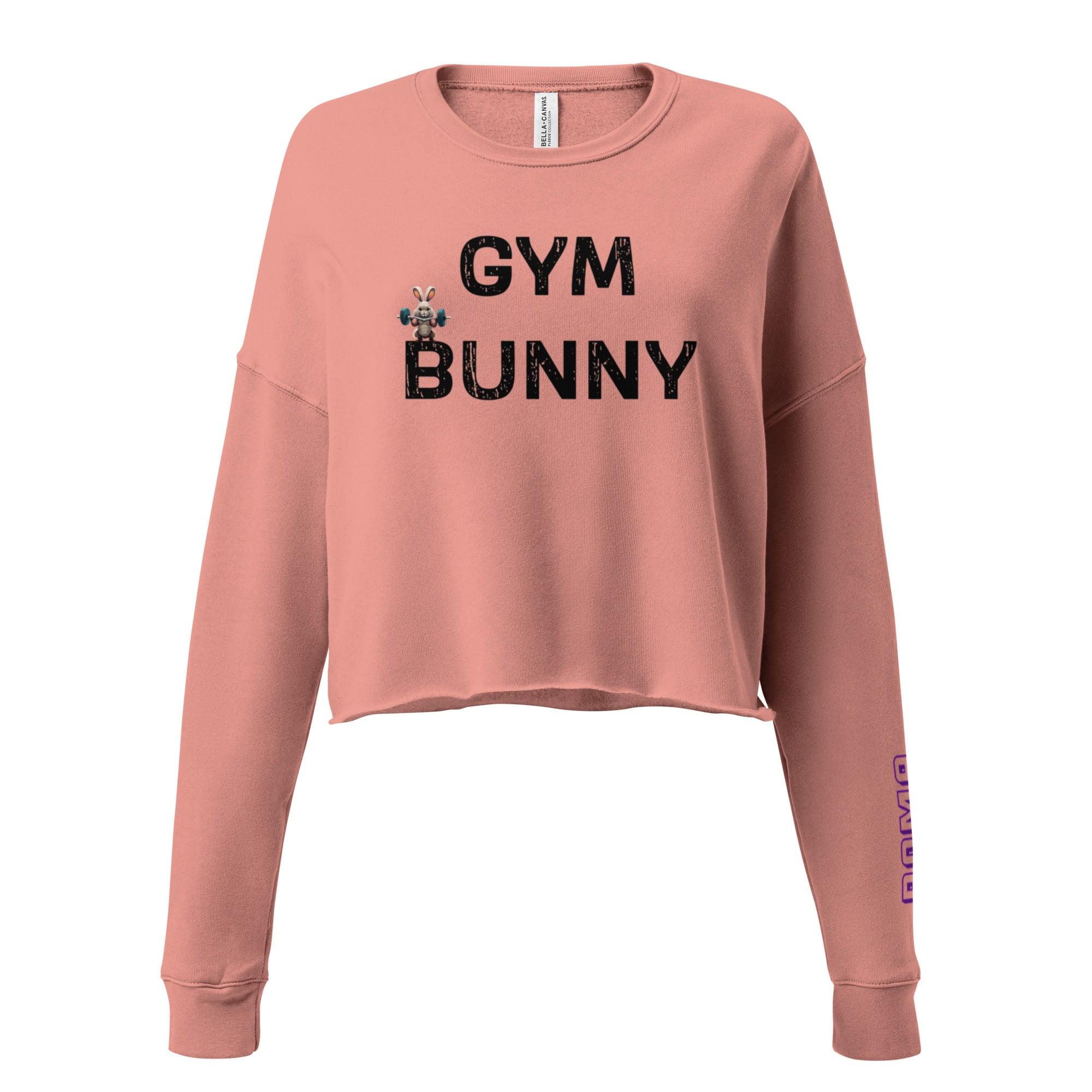 'Gym Bunny' Cropped Sweatshirt - POMA Graphics