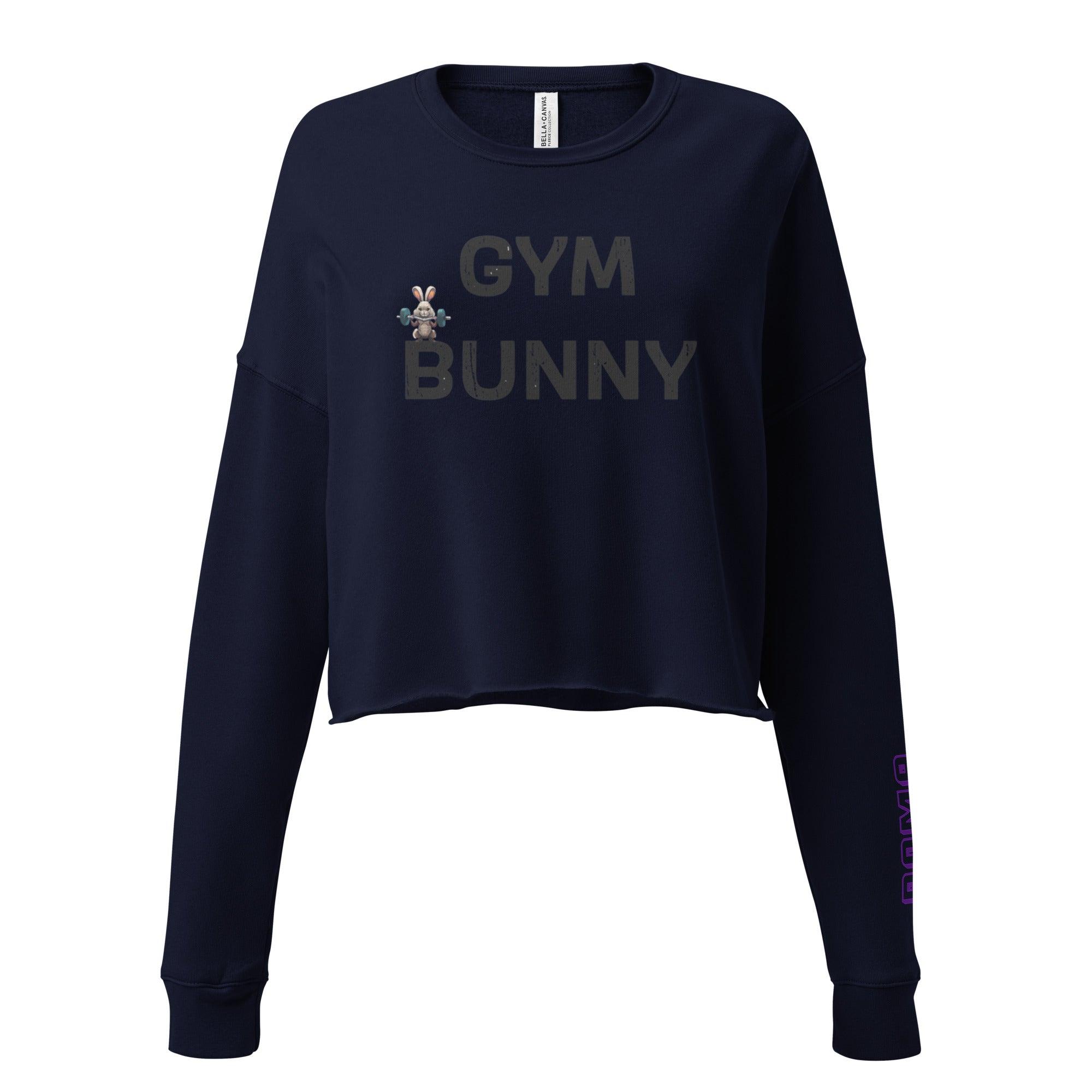 'Gym Bunny' Cropped Sweatshirt - POMA Graphics