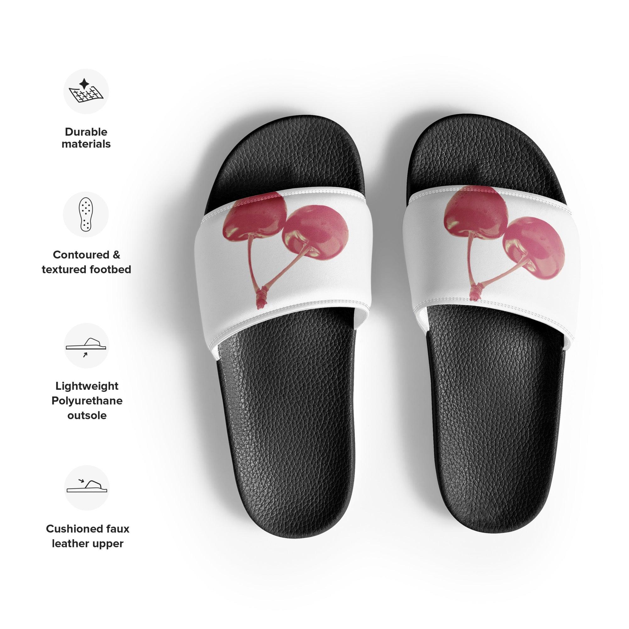 'Cherry Red' Women's slides - POMA Graphics