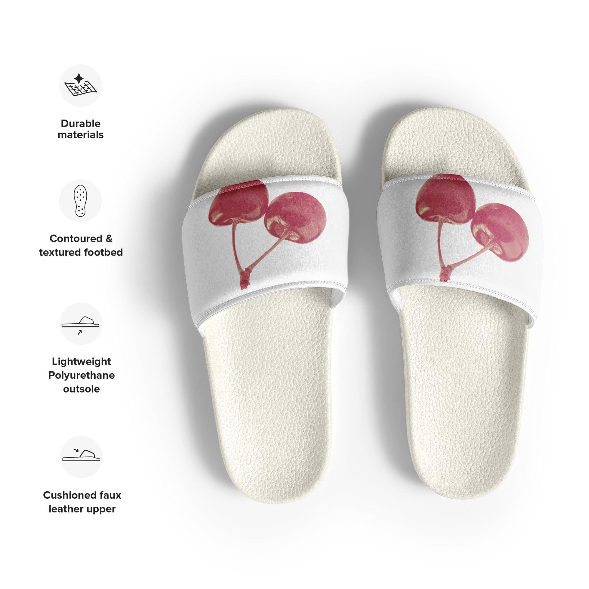 'Cherry Red' Women's slides - POMA Graphics